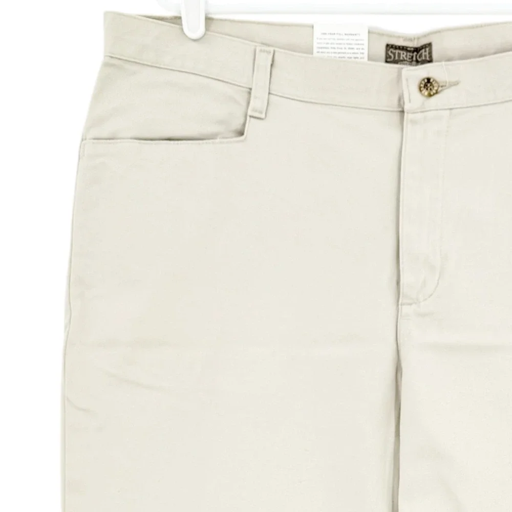 Riders Lee Women's Eased Stretch Twill Stone Beige Pants Size 18WP Relaxed NWT